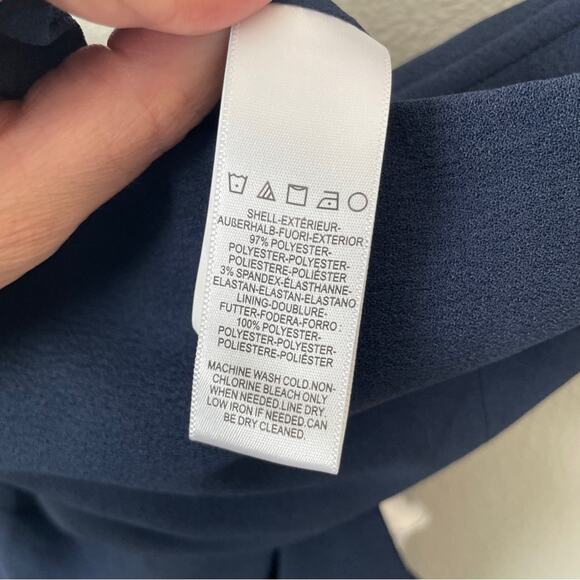 NWT Dress the Population Flippa Navy One Shoulder Asymmetrical Jumpsuit | L - Picture 8 of 8